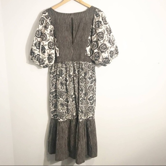 ANTHROPOLOGIE Adrienne Flounced Midi Dress - Picture 8 of 16